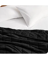 Bare Home Weighted Blanket, 25lbs (80" x 87") - Minky
