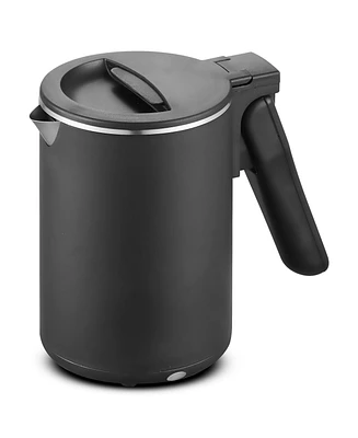 Elite Cuisine Dual Voltage 110-220V Us Plug, Travel Double Wall Cool-Touch, Electric Kettle, 20 oz.