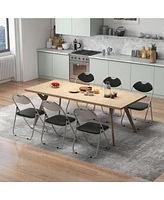Sugift Pieces Portable Folding Dining Chairs Set with Carrying Handles