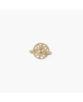 sanctuaire Dainty Filigree Ring Gold