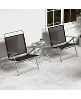 3 Pieces Patio Foldi