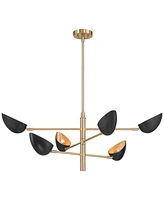 Possini Euro Design Atherton 42 1/2" Mid Century Modern Pendant Chandelier Ceiling Light Fixture Dining Room Over Table Kitchen Island Foyer Sputnik H