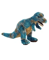 Aurora Large T-Rex Dinos & Dragons Ferocious Plush Toy Blue 14"