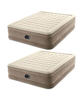 Intex Dura-Beam Deluxe Ultra Plush Air Bed w/Built-in Pump, Queen (2 Pack)