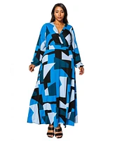 L I V D Women's Plus Bellaire Maxi Dress