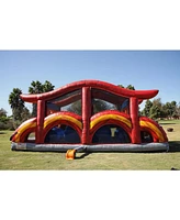JumpOrange Shadow Obstacle Course Bounce House Inflatable for Kids and Adults with Blower, Commercial Grade, Pop Ups, Outdoor Indoor, Rental Quality (