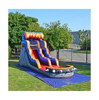 JumpOrange Rocker Commercial Grade Inflatable Water Slide with Splash Pool & Blower, Kids and Adults, Outdoor Backyard Water Park, Indoor Use, Summer