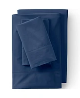 Lands' End 300 Thread Count Cotton Percale Bed Sheet Set