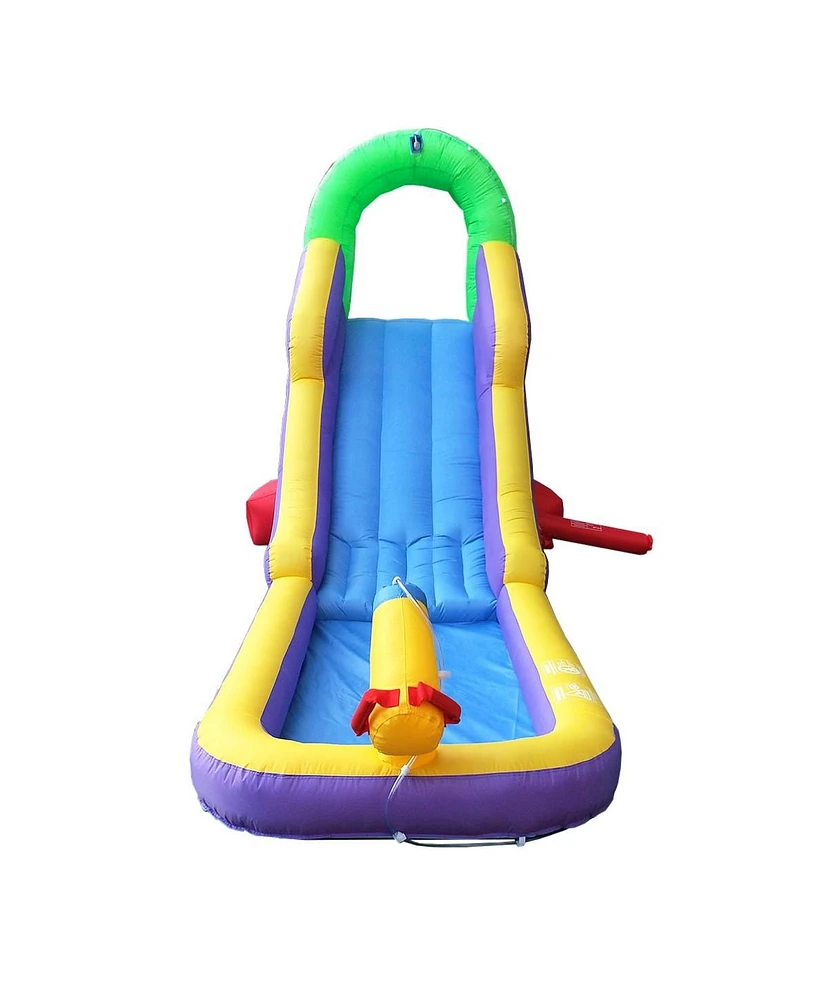 Pogo Bounce House Backyard Kids Inflatable Water Slide for Kids - Residential Backyard Inflatable Slide for Summer Fun
