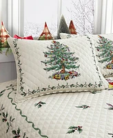 Spode Christmas Tree Reversible -Pc. Quilt Set