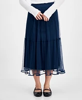 And Now This Petites Tulle Midi Skirt, Exclusively at Macy's