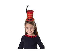 Dress Up America Red Ringmaster Headband with Feather - Kids