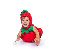 Dress Up America Strawberry Romper & Hood Costume Set