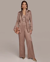 Donna Karan New York Women's Charmeuse Tie-Front Jacket