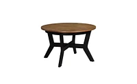 Slickblue 32" Round Wooden Coffee Table for Living Room, Stylish and Functional Centerpiece