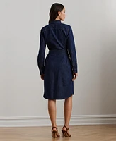 Lauren Ralph Belted Denim Shirtdress