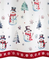 Avanti Winter Snowman Shower Curtain, 72" x 72"