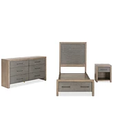 Portmore 3pc Twin Storage Set (Panel Bed, Small Dresser & 1-Drawer Nightstand), Created for Macy's