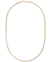 Macy's Diamond Cut Snake Chain 18" Necklace (3mm) in 10k Yellow Gold