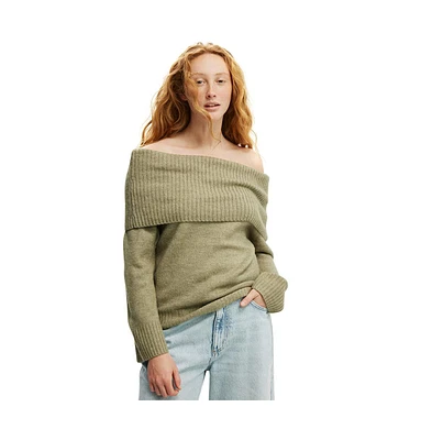 Cotton On Women's Luxe Off Shoulder Pullover