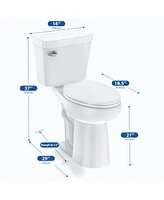 gaomon 21"Toilet, Elongated Toilets for Bathrooms, Two