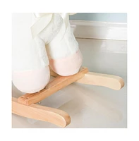 Slickblue harming White Baby Rocking Horse – Pink Sheep Design for Toddlers