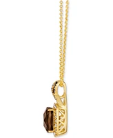 Le Vian Smokey Quartz (2 ct. t.w.) & Diamond Accent 19" Pendant Necklace in 14k Yellow Gold