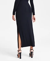 Bar Iii Women's Knit Crepe Side-Slit Maxi Skirt, Exclusively at Macy's