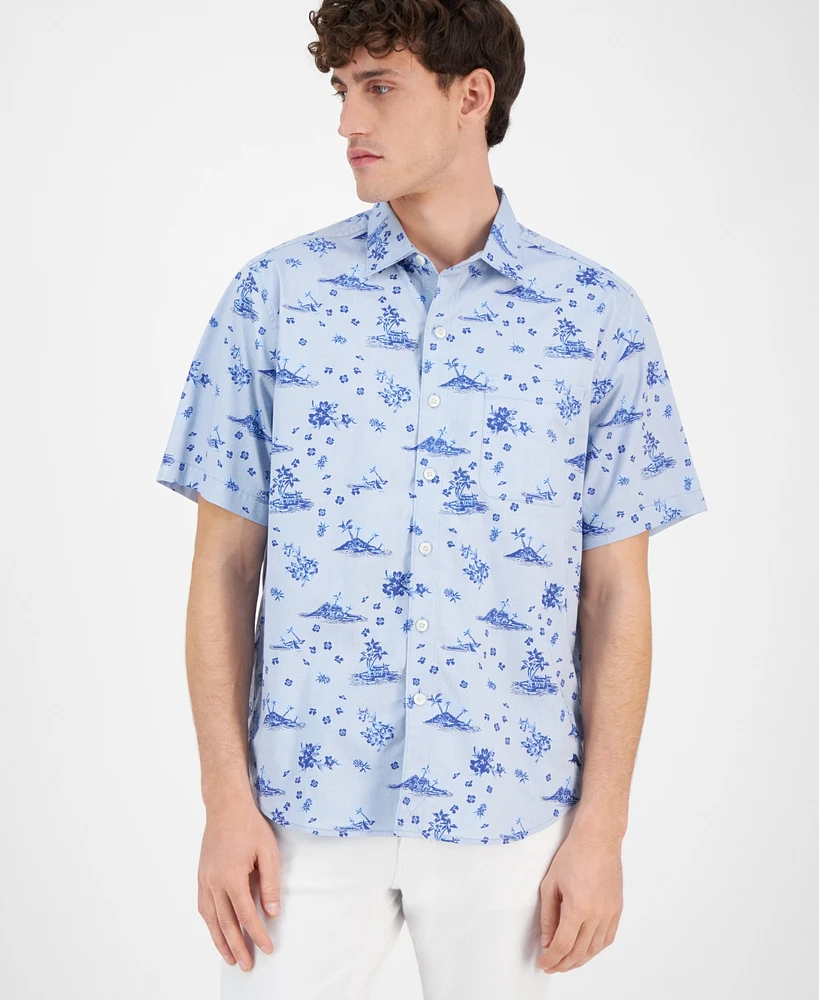 Tommy Bahama Men's Island Bound Chambray Short-Sleeve Shirt