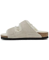 Birkenstock Women's Arizona Shearling Suede Leather Sandals from Finish Line