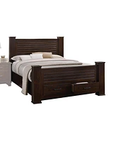 Streamdale Furniture Queen Bed In Mahogany