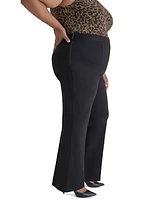 Dkny Plus Ponte Wide-Leg Pants