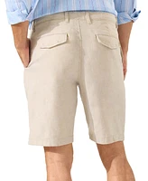 Tommy Bahama Men's Beach Coast Flat-Front Yarn-Dyed 10" Shorts