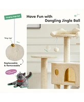 Streamdale Furniture Multi-Tiered Cat Tree Haven Climb, Nap, and Play to Your Heart's Content