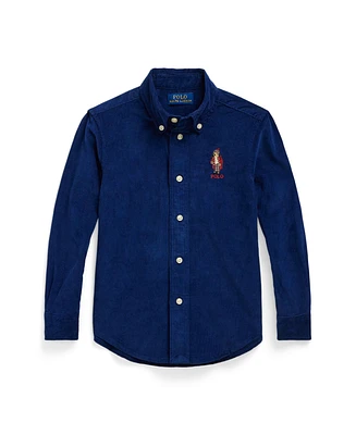 Polo Ralph Lauren Toddler and Little Boys Bear Corduroy Shirt