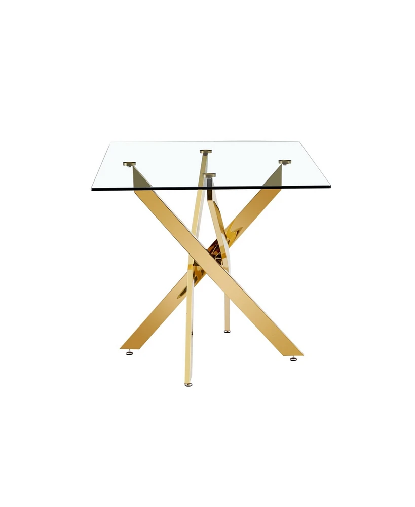 Streamdale Furniture Table Clear Glass Top