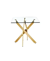 Streamdale Furniture Table Clear Glass Top