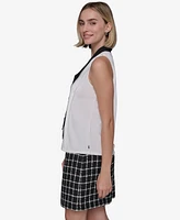 Karl Lagerfeld Paris Women's Tie-Neck Blouse