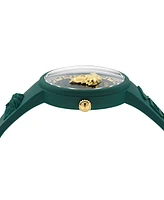 Versace Women's Swiss V-Pop Green Silicone Strap Watch 39mm