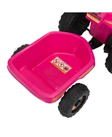 Streamdale Furniture Electric Atv for Kids with Trailer Bluetooth, Music, Power Display