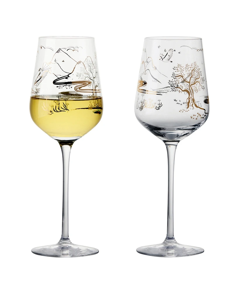 Anton Studio Designs Skye Wine Glasses, Set of 2