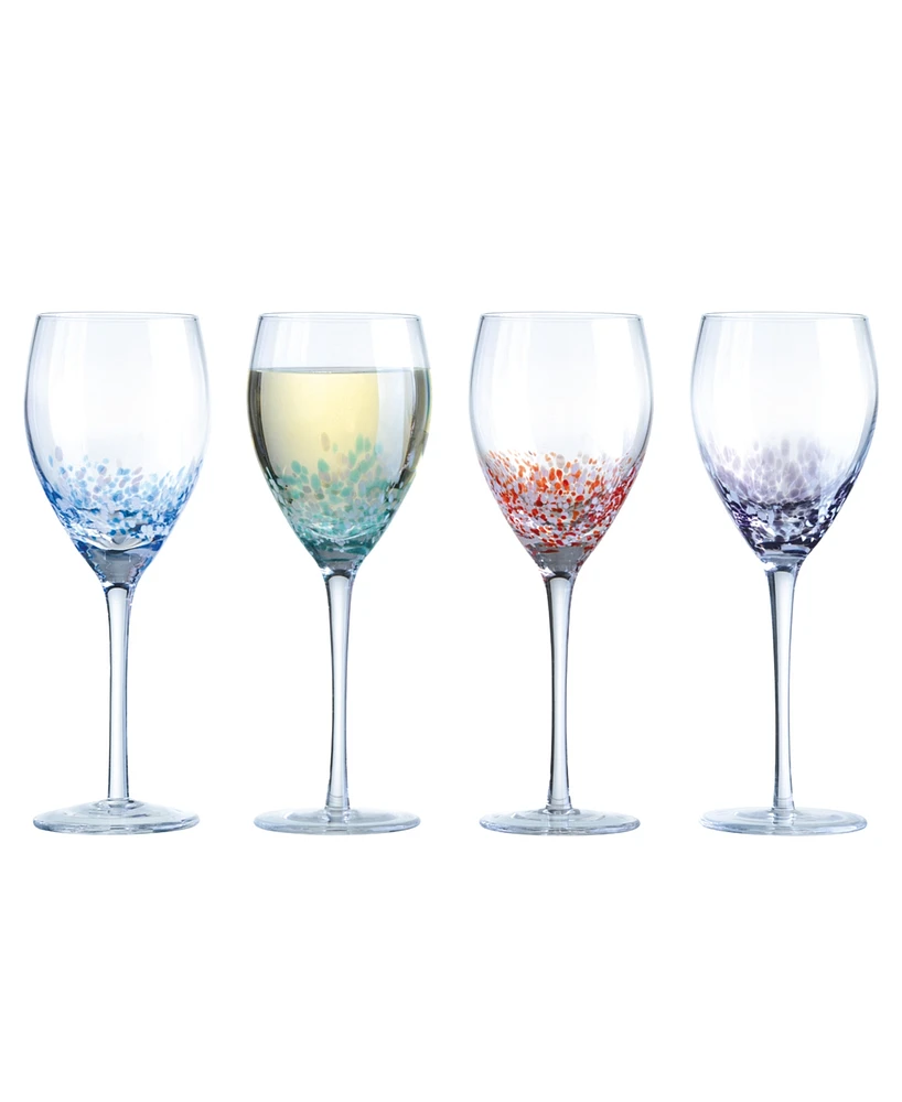 Anton Studio Designs Speckle Wine Glasses, Set of 4