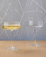 Anton Studio Designs Empire Clear Champagne Coupes, Set of 2