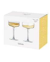 Anton Studio Designs Wave Champagne Coupes, Set of 2