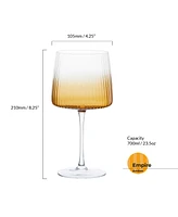 Anton Studio Designs Empire Gin Glasses Amber, Set of 2