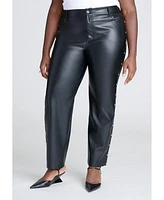 Eloquii Plus Size Studded Faux Leather Pant