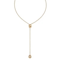 UNOde50 18K Gold Plated Metal Alloy Necklace with Height-Adjustable Chain