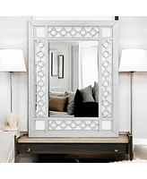 Streamdale Furniture Varian Mirror, Mirrored & Antique Platinum