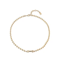 UNOde50 18K Gold Plated Cylindrical Charm Necklace