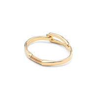 UNOde50 Sterling Silver-plated and 18K Gold Metal Rigid Bracelet